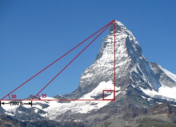 Measuring-height-of-mountain-example-of-triangle